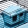 Mini cell for rodents "Pijon" No. 1, equipped, 27 x 15 x 13 cm, turquoise