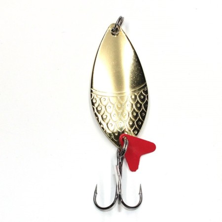 Flowering oscillating Namazu Seashell, weight 16 g, color 02. Brass