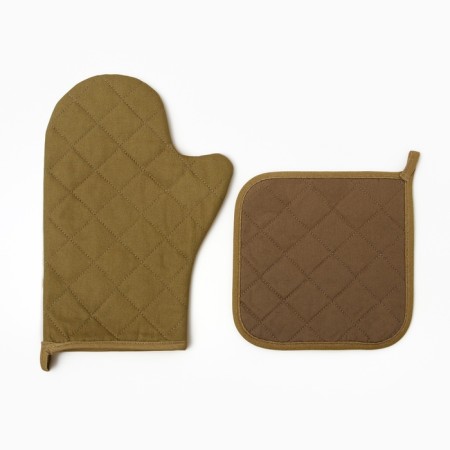 New Year. Kit kitchen Ethel Esthetics mittens 20x28cm, 19x19cm tack, 100%HL-2
