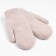 Women's mittens, beige color, size 7-8