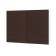 Wardrobe with shelves, 800 × 300 × 600 mm, white / wenge color