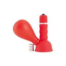 Black & red toyfa nipples with pears, red, 8.2 cm