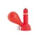 Black & red toyfa nipples with pears, red, 8.2 cm