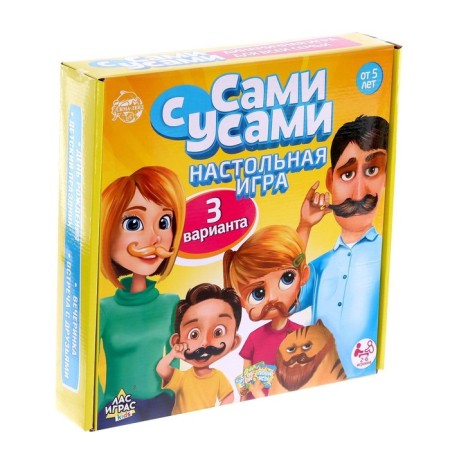 Настольная игра на реакцию «Сами с усами», 2-6 игроков, 5+-10