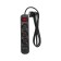 Extension cord Standard 3 Nests, 1.5m, 3x1.0mm², s/s, with a switch, 2 USB, black rexant