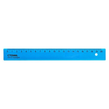 Line 20 cm Istanm, plastic, opaque, neon colors, mix-3