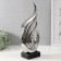 Souvenir Ceramics "Abstraction. Sea arrows" silver 7.5x18.5x41 cm