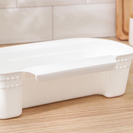 Organizer for garbage suspension, 31 × 18 × 9.5 cm, white color-6
