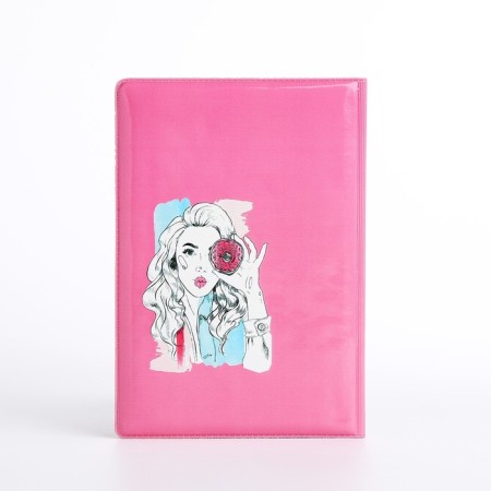 Cover for passport, pink color-2