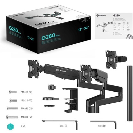 Black Black 13 "-32" Max.24kg Black Table and Slop V 102951-8