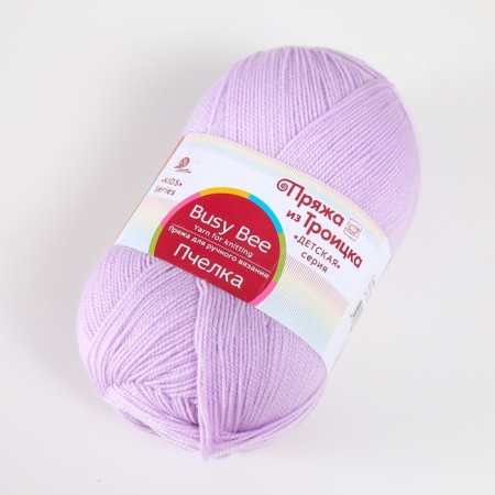 Yarn "Bee" 100% acrylic 500m/100g (333, blueberry ice cream)-1