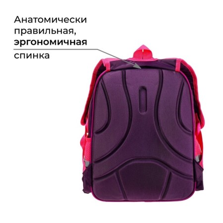 Backpack backpack Calligrata, 39x30x14 cm, "owl", for girls-3