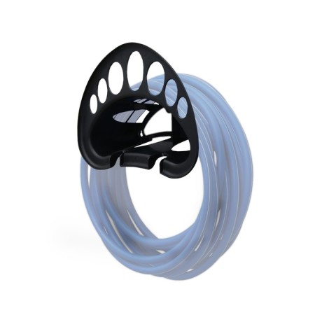 Holder for a hose, plastic, black, "bug"