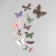 Butterflies cardboard "Geometry with gold" set 12 pcs h = 4-10 cm