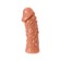 Nozzle with additional stimulation, realistic, TPR, bodily, 14.7 cm