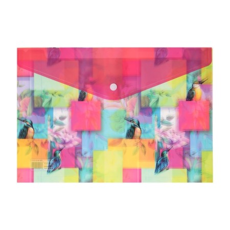 Folder-convert on the button, A4, 150 μm, "Flowers", mix-1