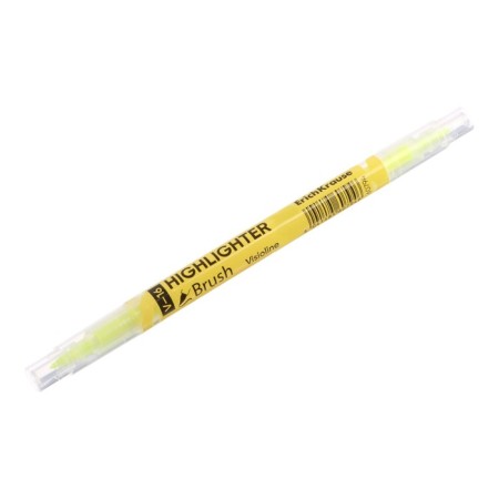 Textbook marker 0.5-3.5 mm Erichkrause Visiooline V-16 Brush Neon, bilateral, yellow neon, water-based ink-2