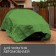 Protective tent, 5 × 3 m, density 120 g/m², UV, eyelets step 1 m, green/silver