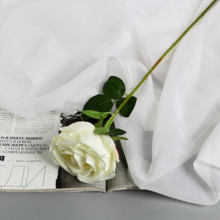 Artificial flowers "Vivaldi rose" d-7 50 cm, white