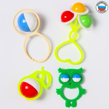 Set of rattles "Summer Dream", 4pcs, Color Mix, Aelita-18