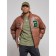 Eco -leather jacket men, size 48, brown color
