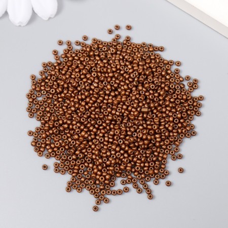 Glass beads 12/0 "bronze" 15 grams-1