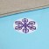 Stickers in the roll "Snowflakes", 500 pcs, 2.5 x 2.5 cm
