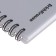 Notepad for spirals A6 80 sheets, cage, Erichkrause "Life Style" Plastic coverage silk -screen films, Bellar Beliac block 100%, silver