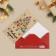 Wooden envelope carved "Christmas tree from gifts" 16.5 x 8cm, new year