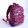 Baby backpack on lightning, external pocket, reflective strip, lilac color