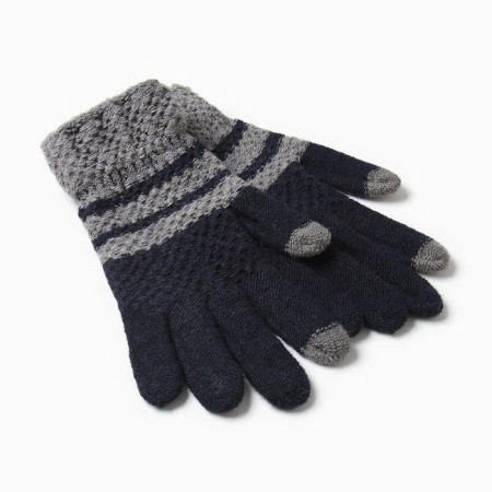 Male gloves, blue/gray color, size 10