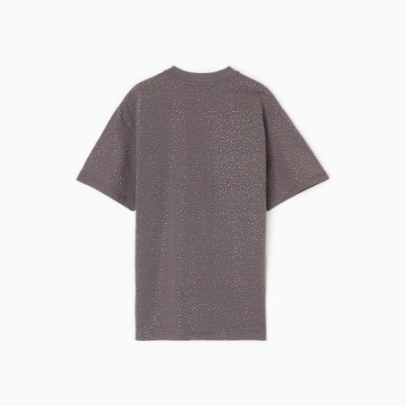 Women's T-shirt with rhinestones Mist, gray, r.-r. M-3
