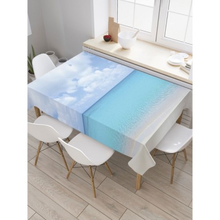 The tablecloth “between the sky and the sea”, rectangular, Saten, size 145x180 cm