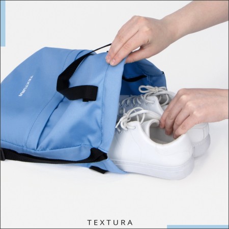 Back for screed, external pocket, textura, blue color-7