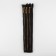 Metal zipper, No. 3, non -proceeding, automatic lock, 30 cm, black/gold color