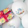 Latex ball 12 "Buba", white, pastel, 1-sided, set 25 pcs., Mix