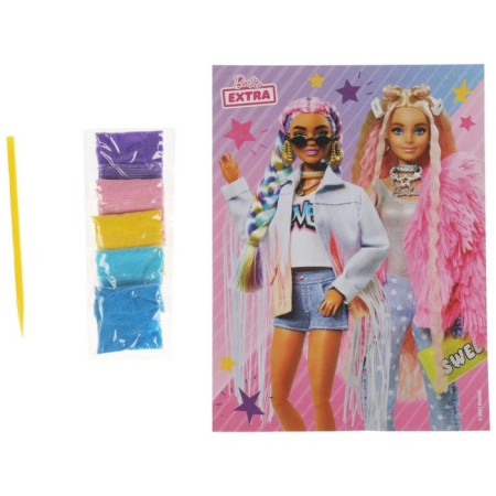 Set for children's creativity "Barbie" Flooding of sand, 17 × 23 cm-1