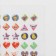 Earrings "Stickers" Smile, Bright, Colored