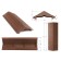 PPK parapet for a fence span, 50 × 28.5 × 2.5 cm, brown, “flexible tile”