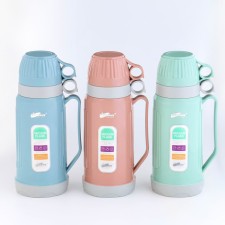Thermos 1 l, with a glass flask, retains heat 12 hours, with a mug, mix