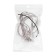 LED automobile tape 12 V, 54 LED, 90x0.8 cm, IP68, light white