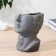 Vase Ceramics "Pimen" h = 20 cm, d = 15cm gray