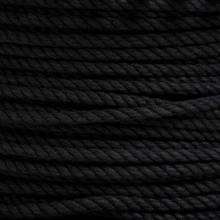 Cotton rope 6 mm (120 m) black-4