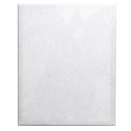 New Year's picture on numbers on canvas with the subframe "New Year! Rabbit in the snow ", 40 × 50 cm-2