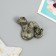 Magnet Polystone "Snake with a crown on a coin" mix 4.5x1.5x5.5 cm