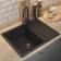 Quartz-quartz kitchen-quartz Uperwood quartz UPD-03, rectangular, color 04 black
