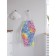 Apron kitchen with a photo print "Rainbow flowering", adjustable, size OS