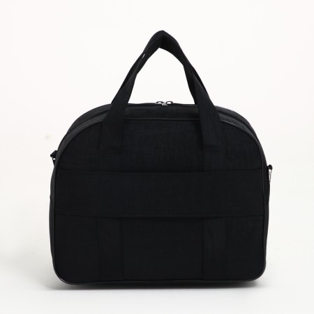 Small Small suitcase 20 "with a bag, a lightning department, with an extension, the color is black-9
