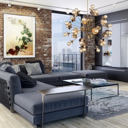 Suspension lamp ST LUCE. SL1111.303.30. Guido. 30x40 watts, e27, 100x100 cm, brass color-13