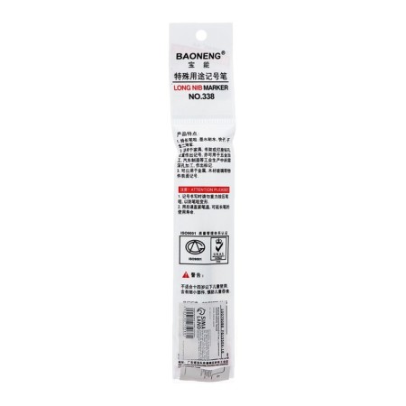Permanent marker 0.7 mm, with an elongated tip, green-4